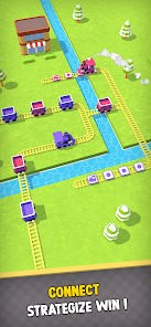Official Train Puzzle Google Play screenshot showing strategy and connection gameplay